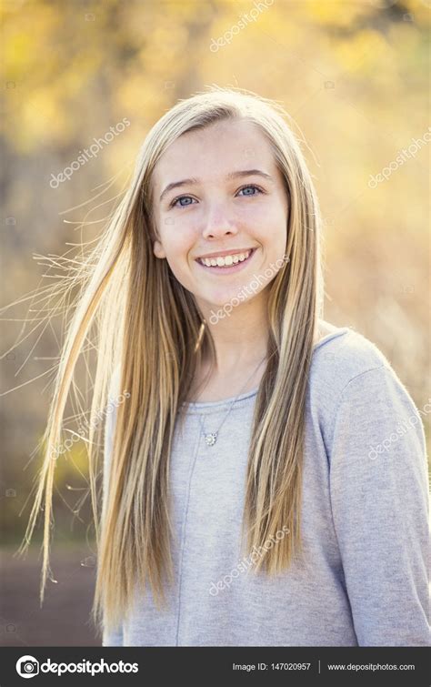 smiling teen